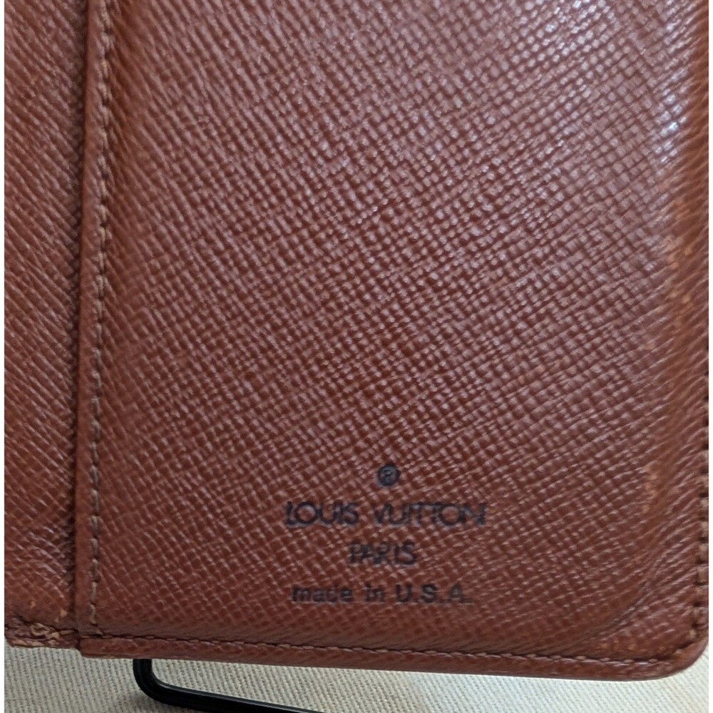 Louis Vuitton Monogram Kiss-Lock Bifold Wallet Vintage Made in USA S01901 - Picture 6 of 9